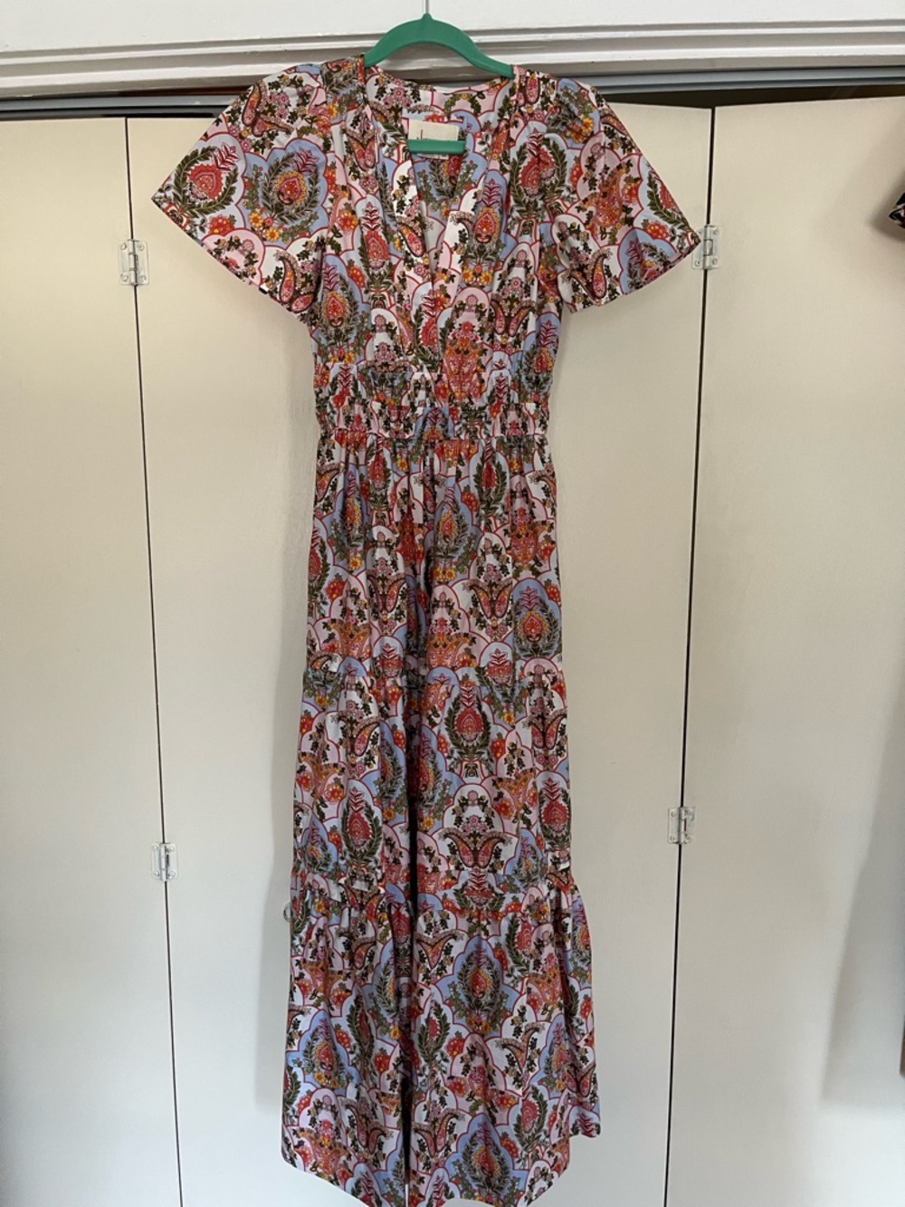 Anthropologie Paisley Maxi Dress in Multi-Color